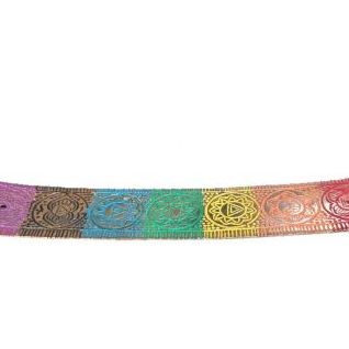 Incensario TABLA  Aluminio 25cm 7chakras